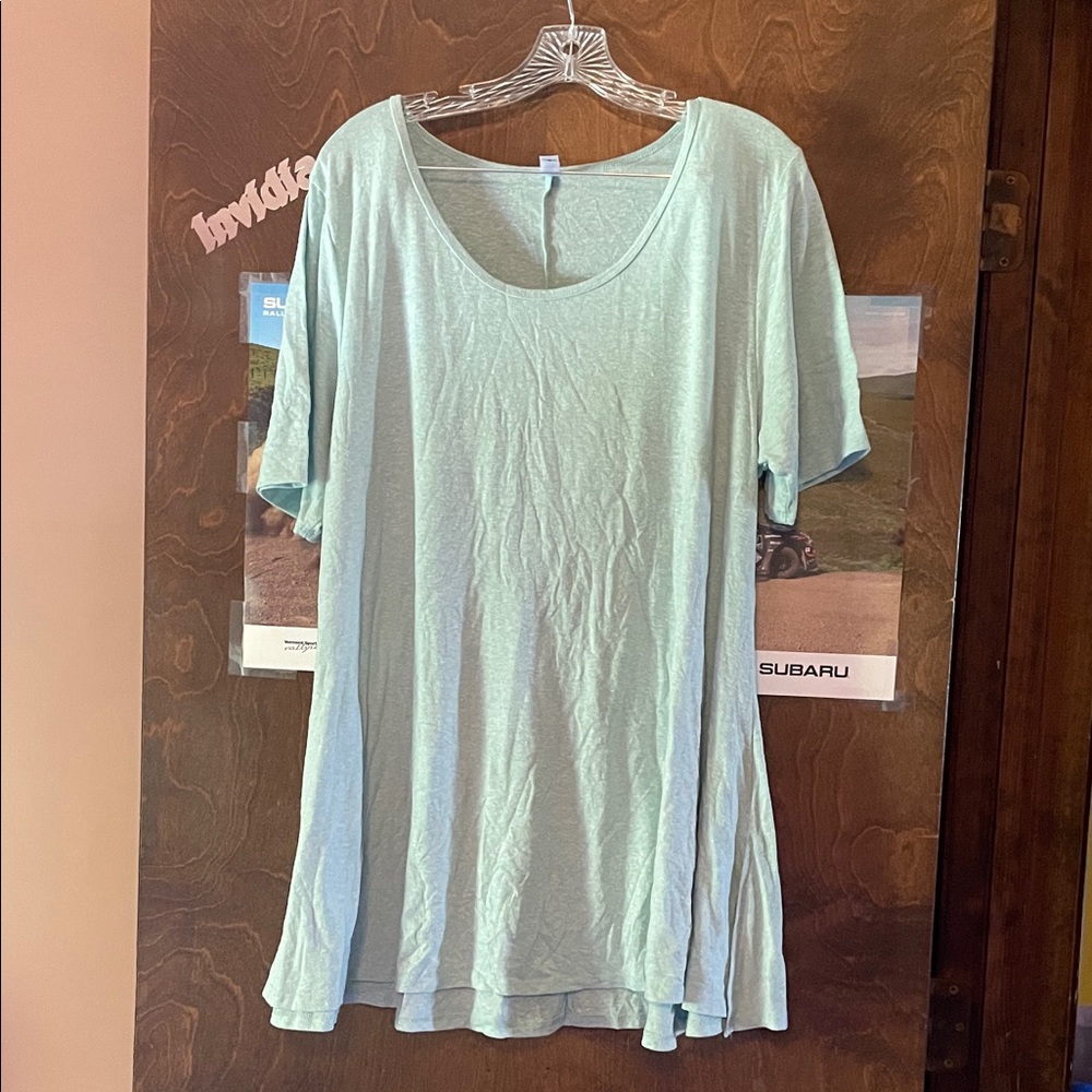 LuLaRoe Irma Light green Women's Top